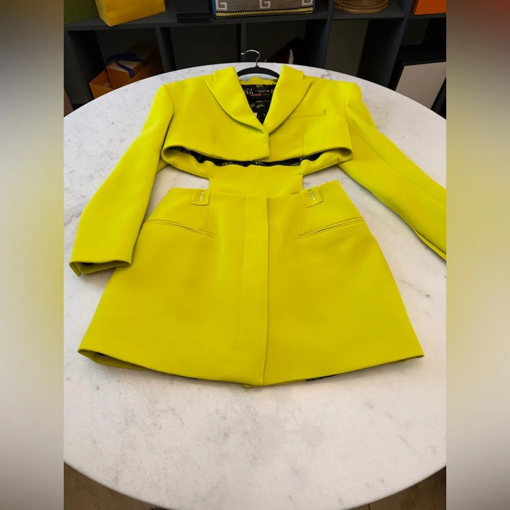 Zara x purple magazine blazer